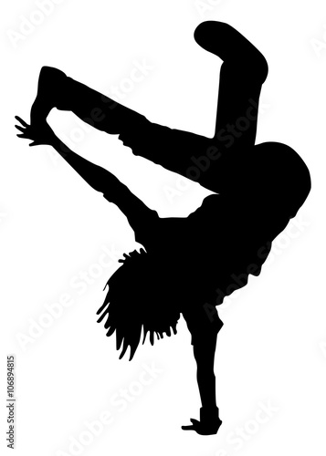 break dance silhouette