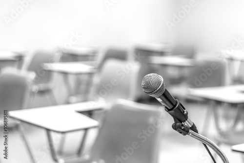 Microphone at lecture room