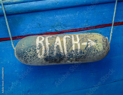 Boat Beach Access Sign