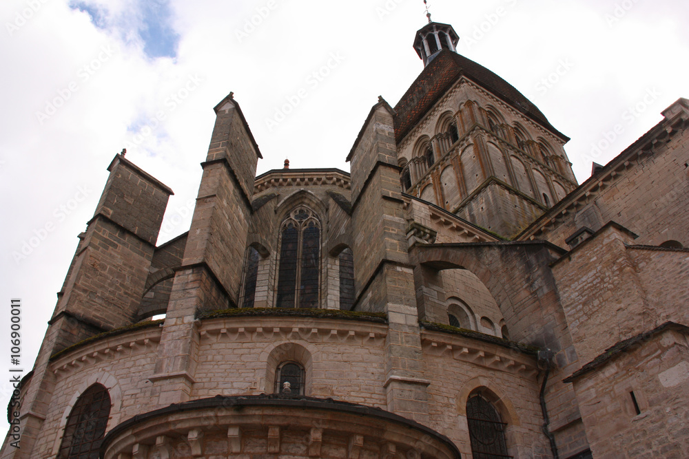 Beaune, chevet de la basilique Notre-Dame, France