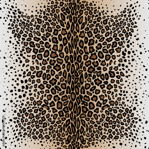 The seamless vector pattern leopard`s skin