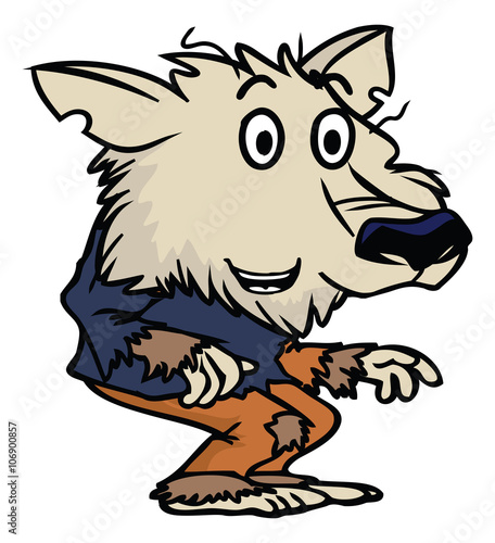 cartoon werewolf