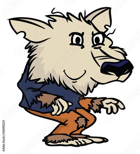 cartoon werewolf