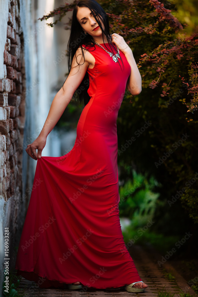 portrait of a beautiful girl on the street. photo with warm colors portrait of a beautiful girl on the street. photo with warm colors