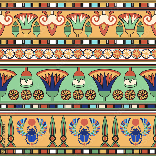 Egyptian ornament. Сollection. Vector illustration