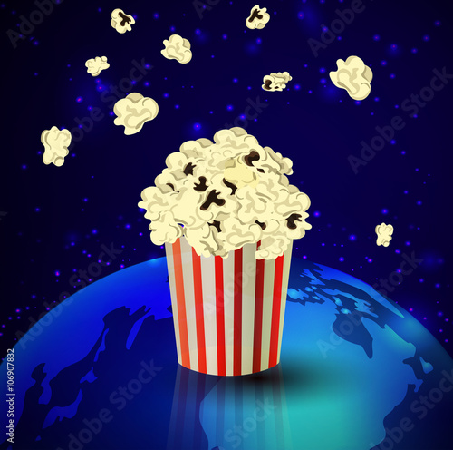 Popcorn and Earth photo