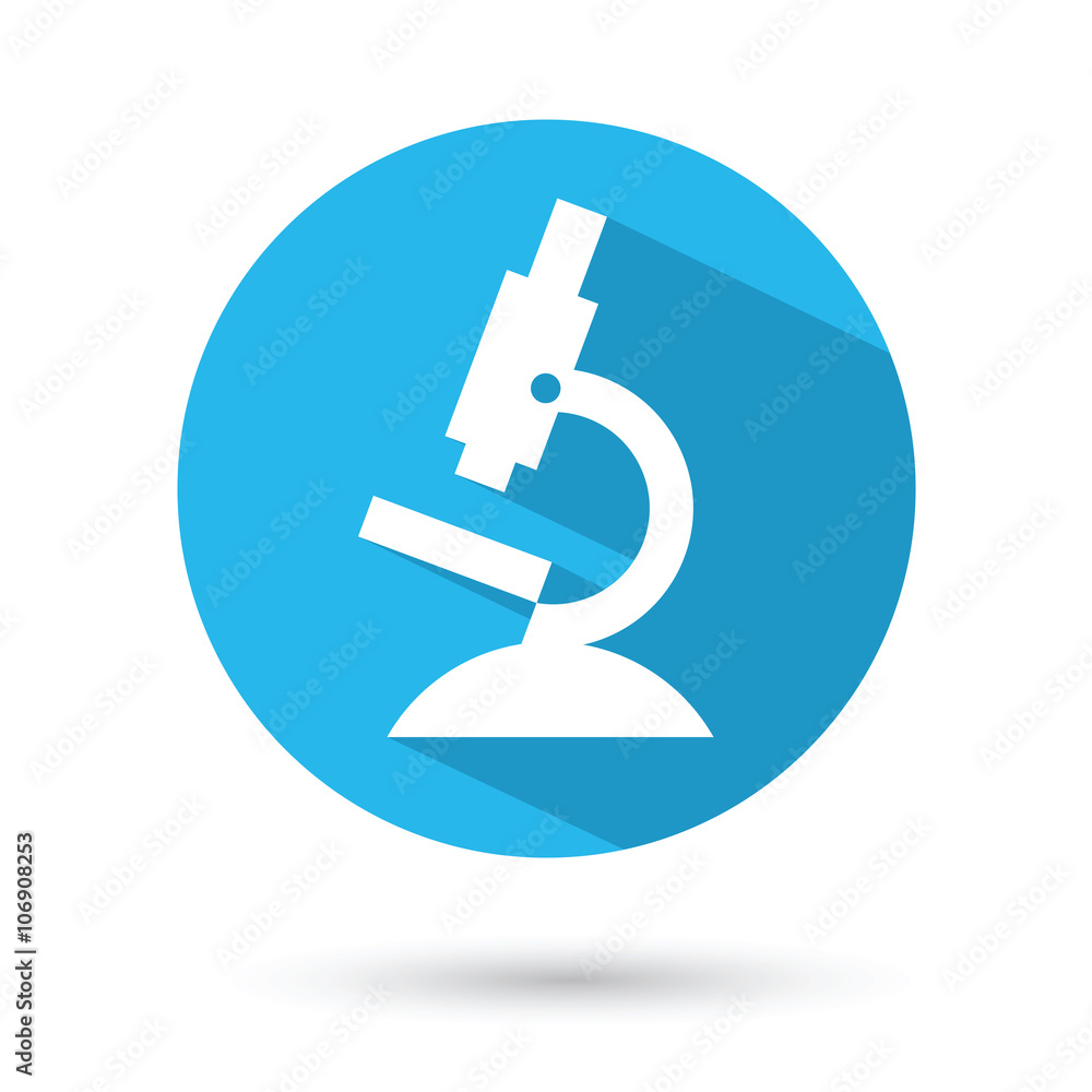 microscope flat icon