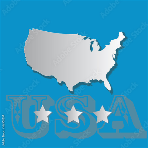 United states of america country map