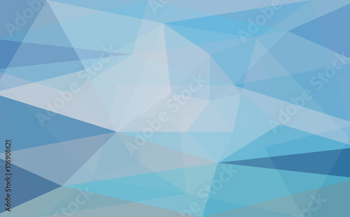 Blue abstract triangular low poly