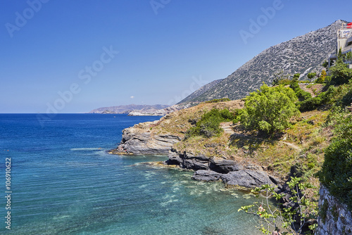 Sea view on the Crete Island