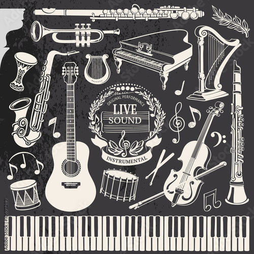 Classical Music Retro Illustration