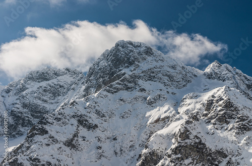 Tatra mountains, Mieguszowiecki peak in winter