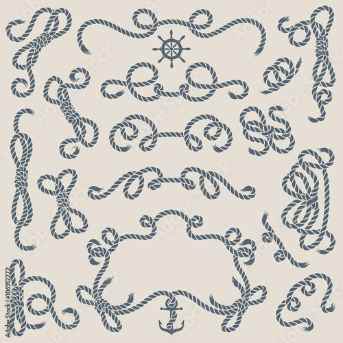 Nautical Retro Ropes Vignettes