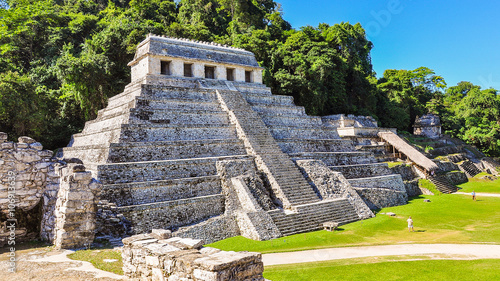 Fotografie Temple of the Inscriptions - Palenque, Chiapas, Mexico