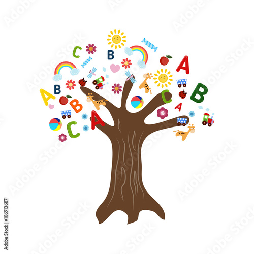 Education concept tree
