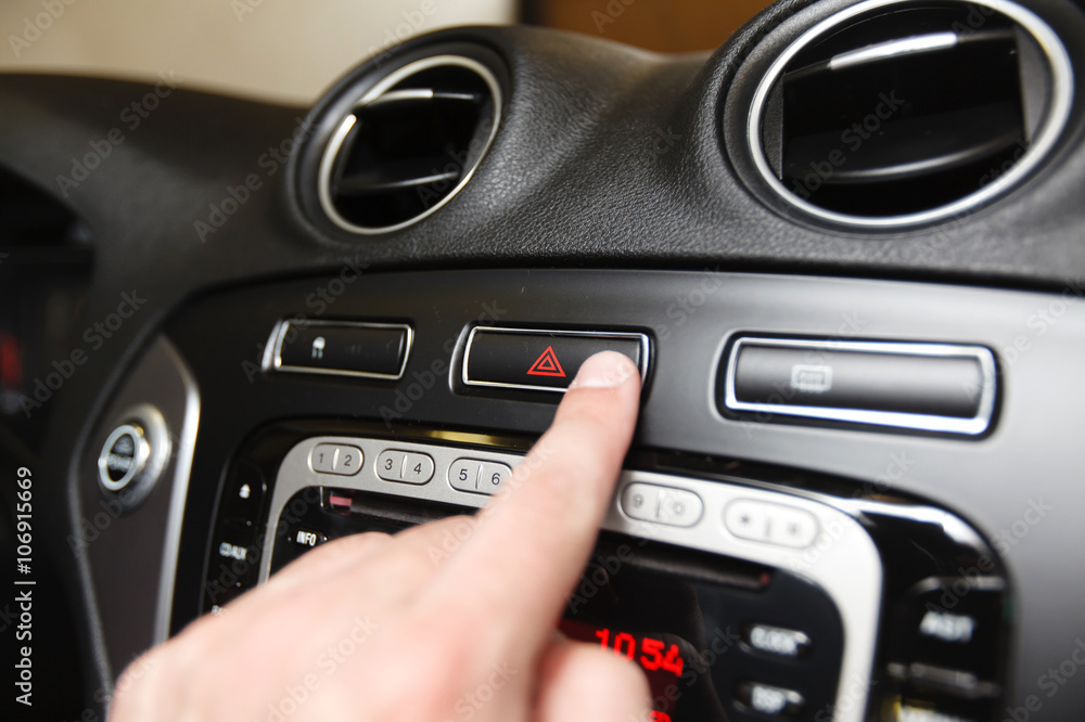 emergency button on car dashboard emergency button on car dashboard