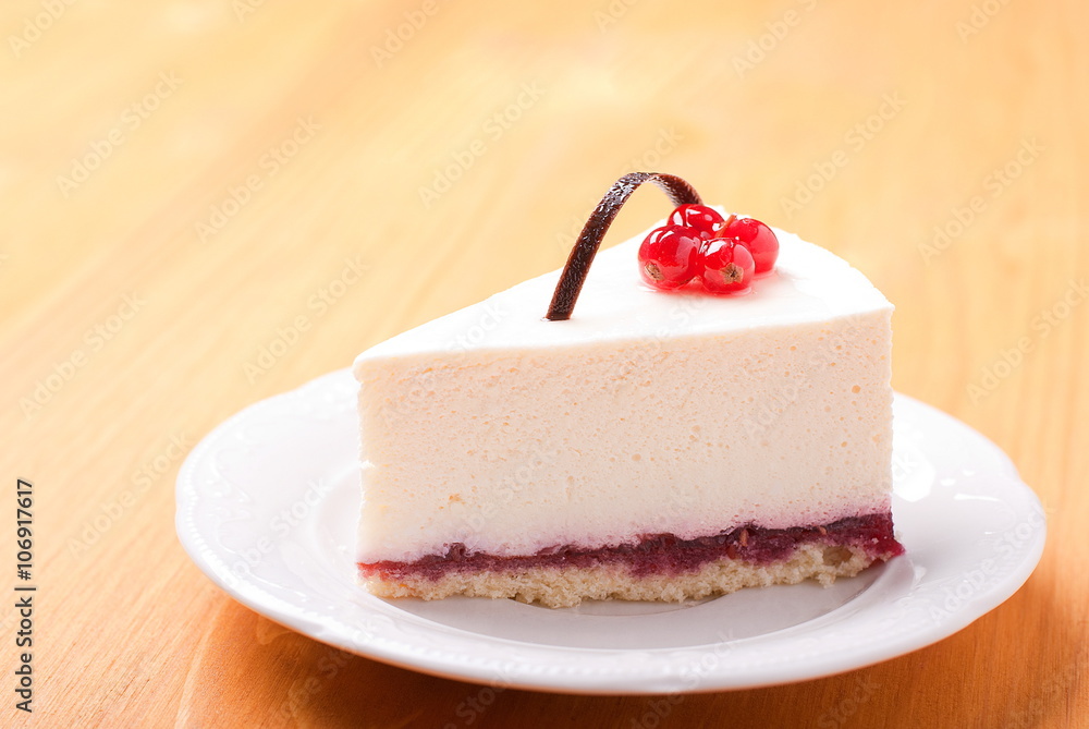 piece of cheesecake with berries piece of cheesecake with berries