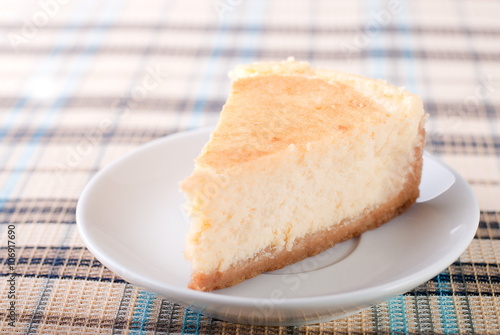 classic cheesecake on a plate