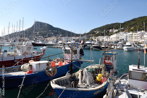 Fototapeta Fishing port of l’Estartit, Costa Brava, Girona province,Catalonia,Spain