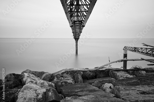 Long exposing sea landscape