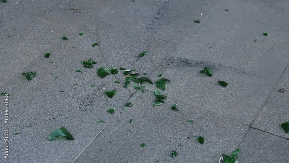 custom made wallpaper toronto digitalslow motion smashing green bottle on asphalt