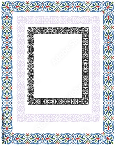 abstract border design inspired by traditional central European ornament