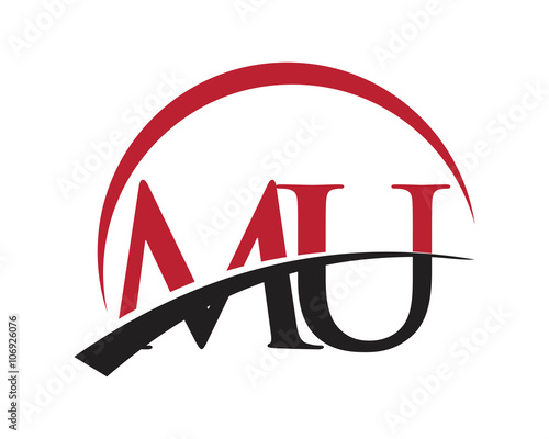 MU red letter logo swoosh
