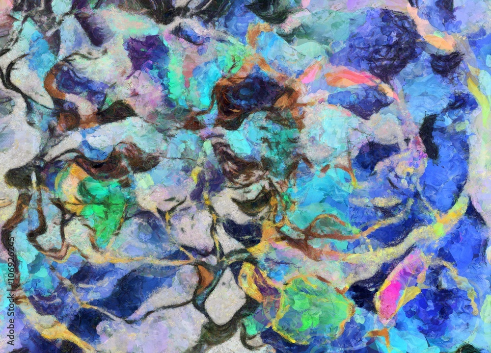 Naklejka premium Colorful Abstract Painting