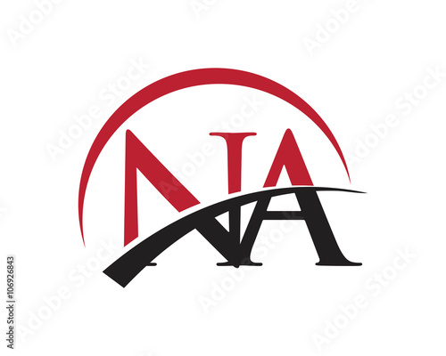 NA red letter logo swoosh