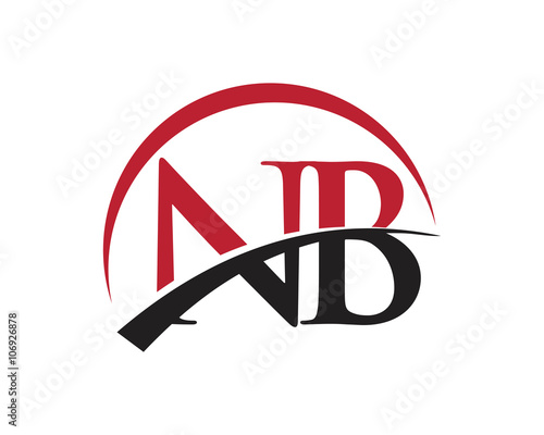 NB red letter logo swoosh