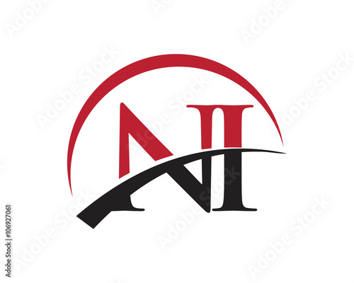 NI red letter logo swoosh