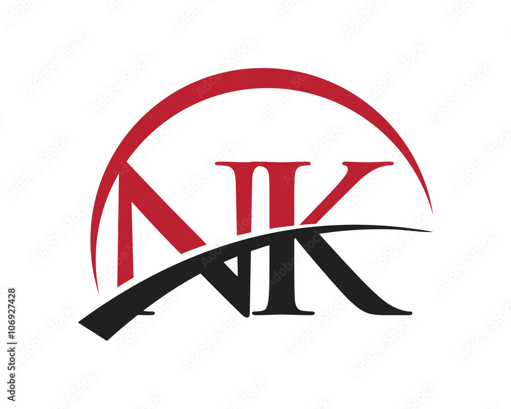 NK red letter logo swoosh
