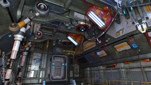 Fototapeta Naklejka Na Ścianę i Meble -  宇宙ステーション