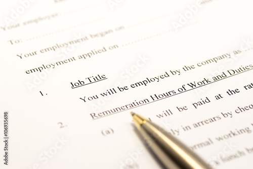 Employment contract