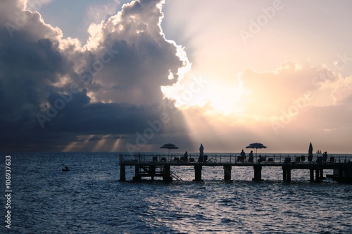 Sunset: Key West, Southern most point, Florida