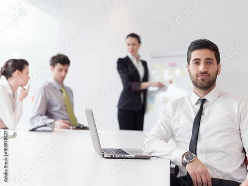 portrait of young modern arab business man at office