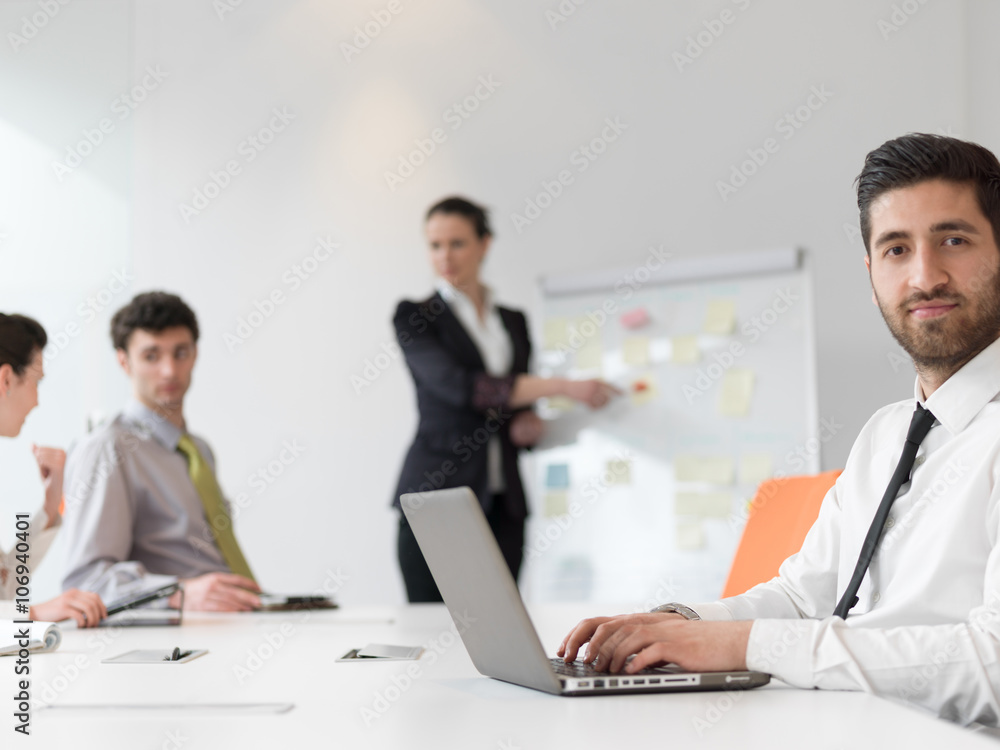 portrait of young modern arab business man at office portrait of young modern arab business man at office