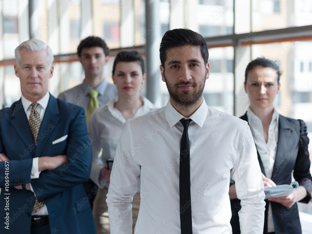 portrait of business people group at modern office portrait of business people group at modern office