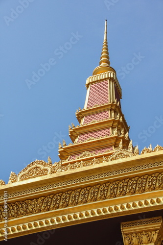 The monument of King Norodom Sihanoukin is located on central of Phnom Penh, Cambodia.