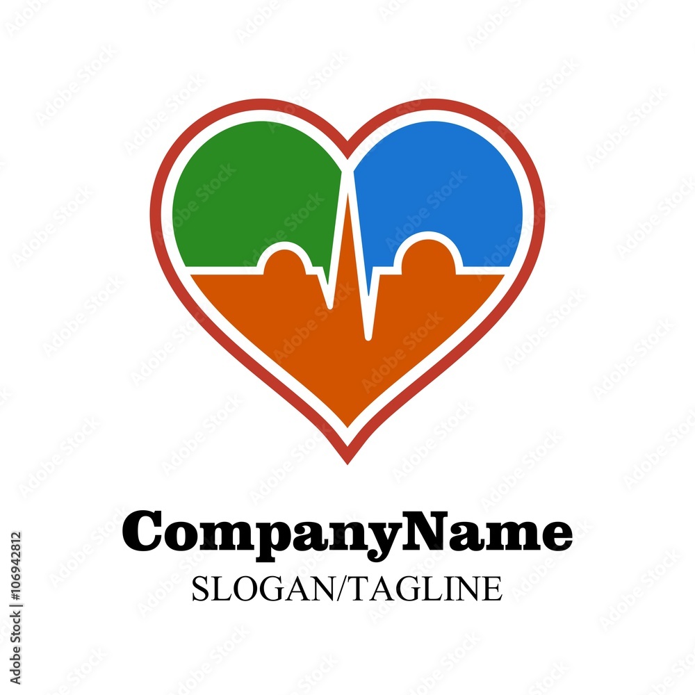 Obraz premium Medical logo icon vector