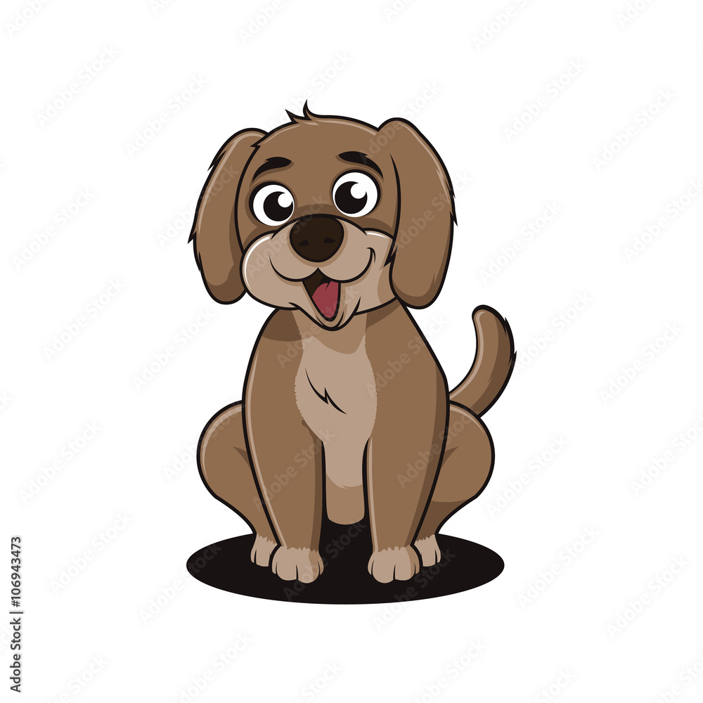 Cute Smiling Dog Pet Cartoon Character Cute Smiling Dog Pet Cartoon Character