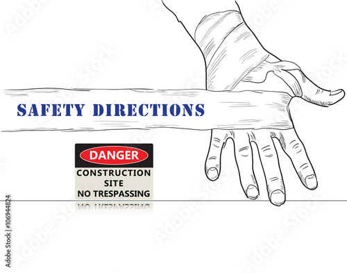 Construction Site No Trespassing