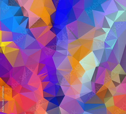 Background abstract geometric rumpled triangular polygon style