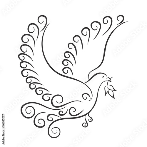 Sketch of the flying pigeon.