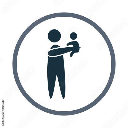 Man with child icon