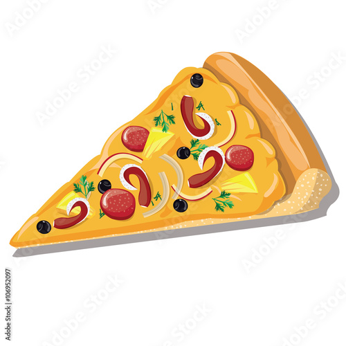 illustration,pizza squid 