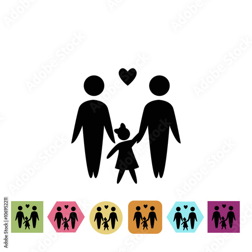 Unisexual family icon