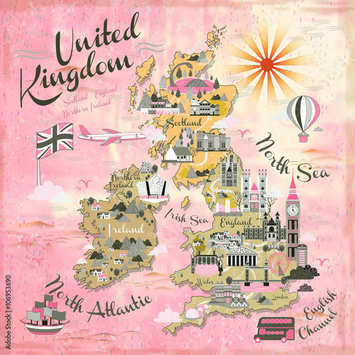 United Kingdom travel map