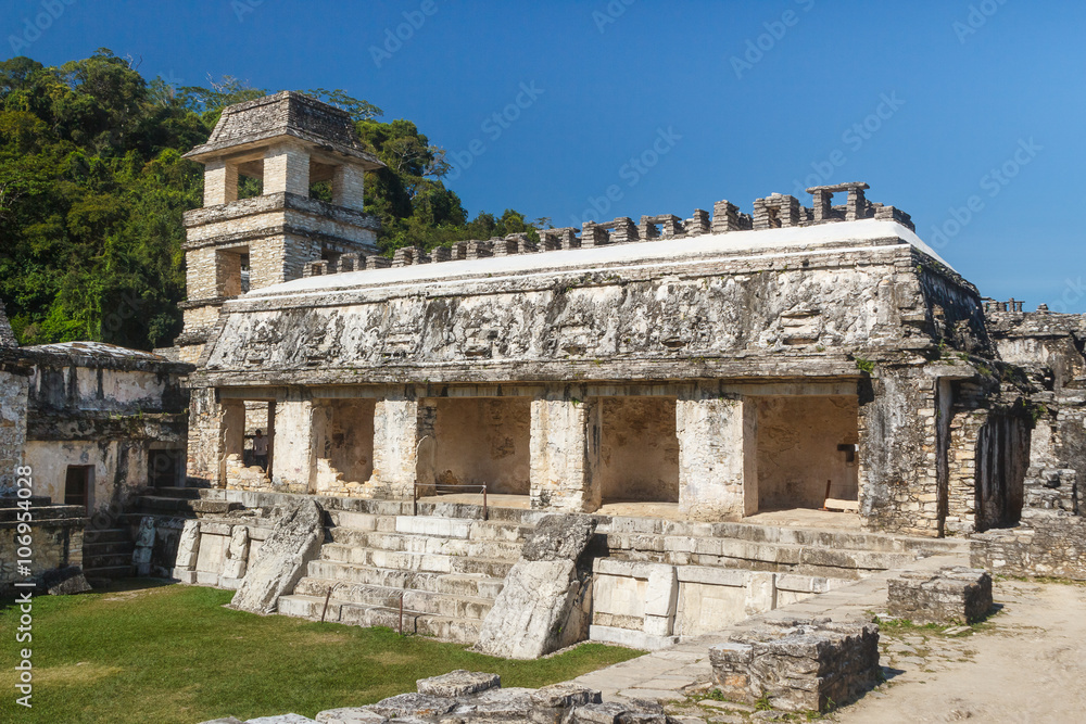 Ruins of the ancient Mayan city of Palenque, Mexico