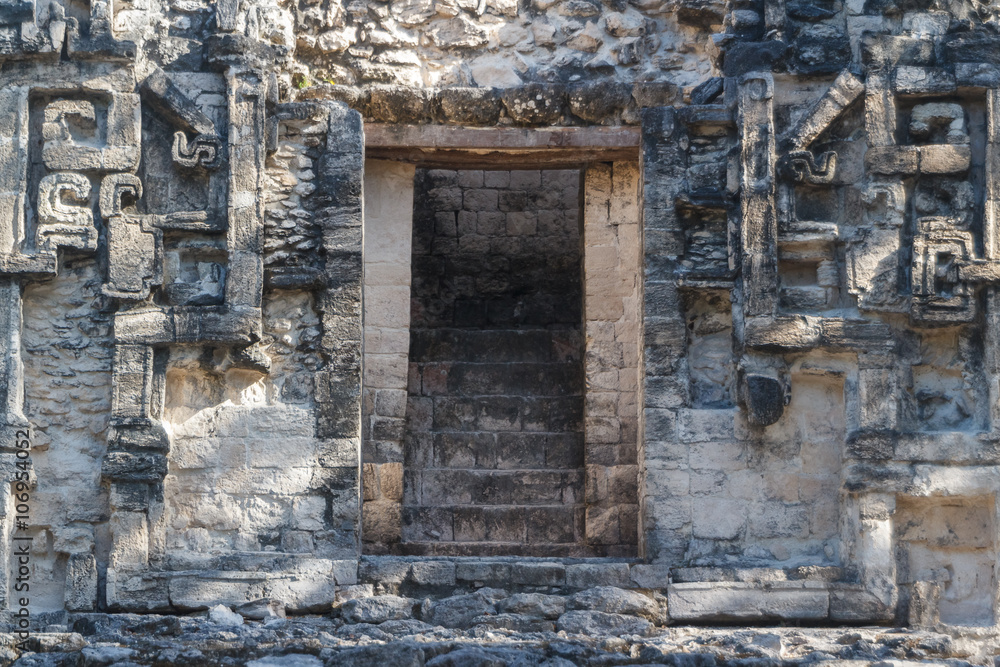 Ruins of the ancient Mayan city of Chicanna, Mexico Ruins of the ancient Mayan city of Chicanna, Mexico
